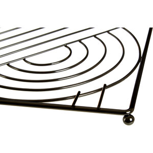 Vertex Black Nickel Finish Square Trivet