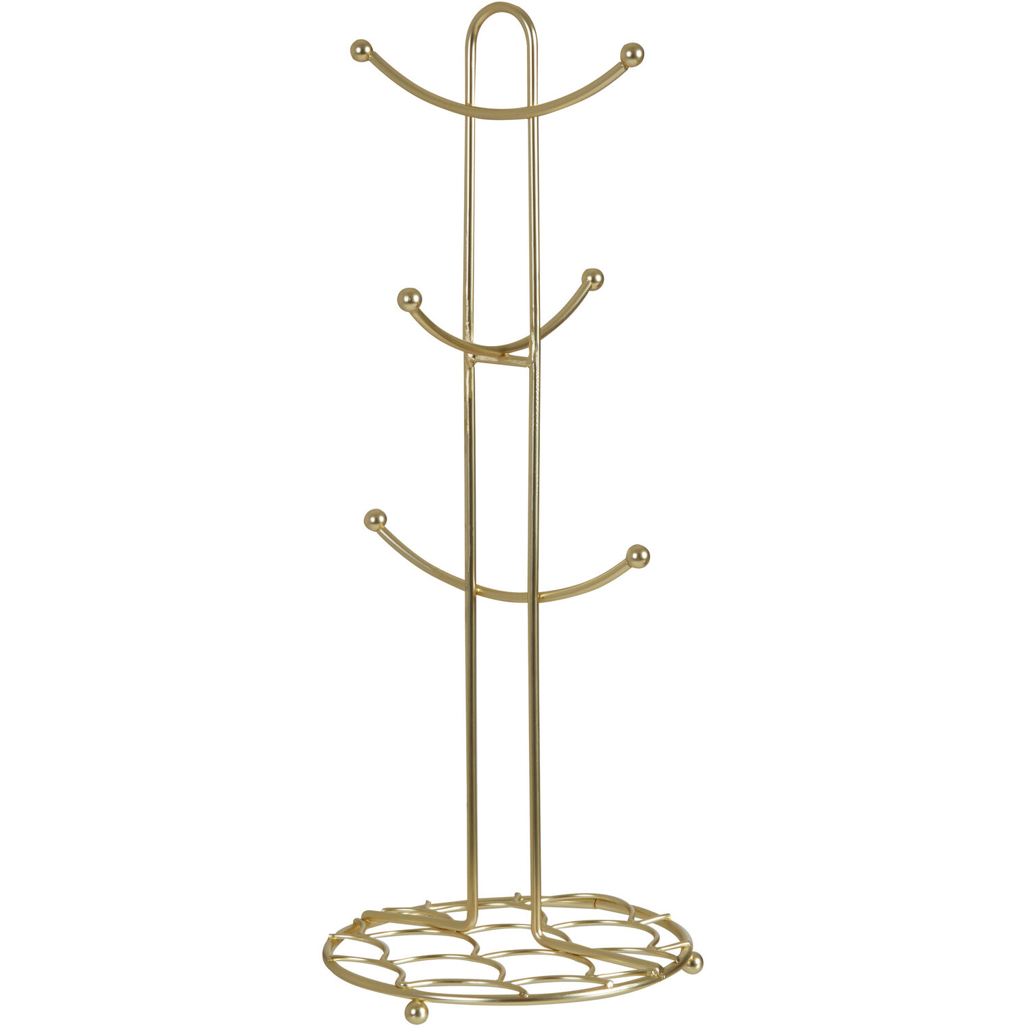Vertex Deco Matte Gold Mug Tree - Gold