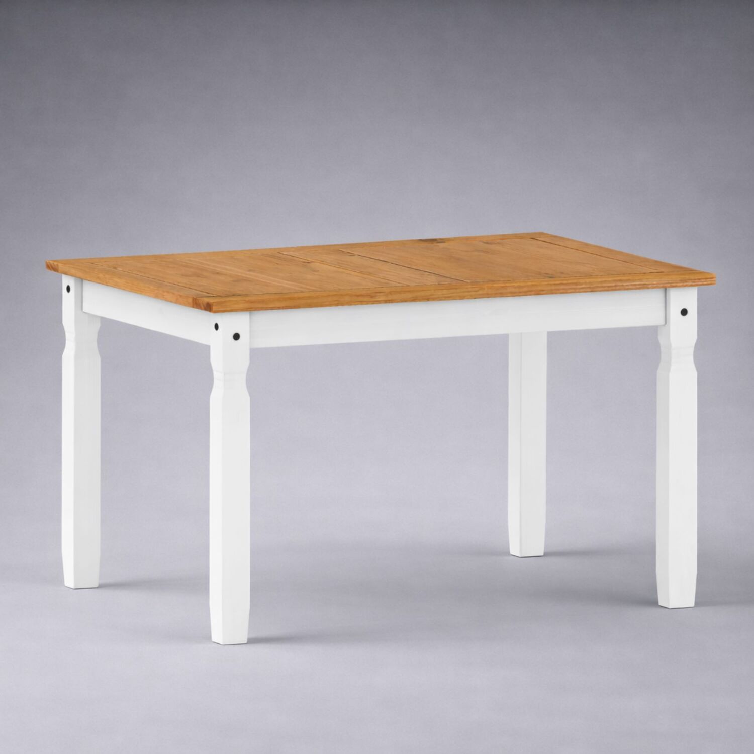 Mercers Furniture Corona White 4'0" Dining Table - Distressed White Wax