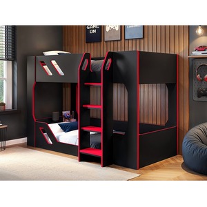 Shuttle Gaming Bunk Bed Black & Red