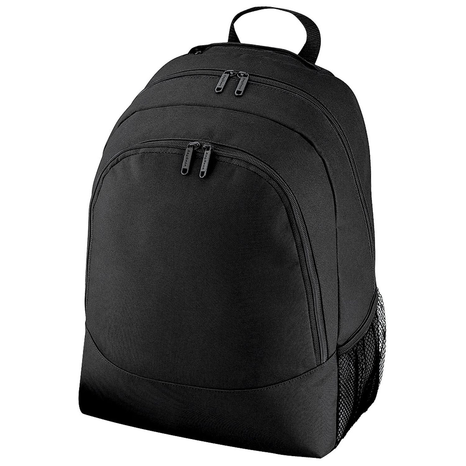 Bagbase Universal Multipurpose Backpack / Rucksack / Bag (18 Litres) (Pack Of 2) - Black