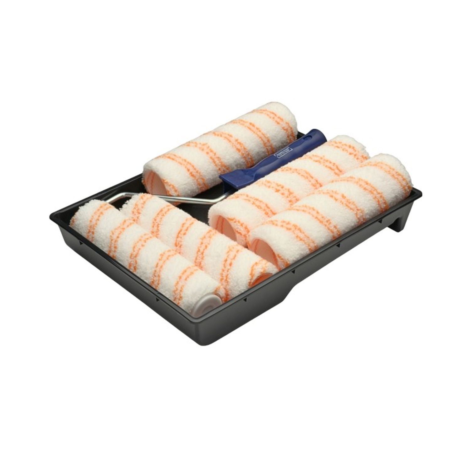 Hamilton For The Trade Medium Pile Paint Roller Set (Pack Of 7) - White/Black/Orange