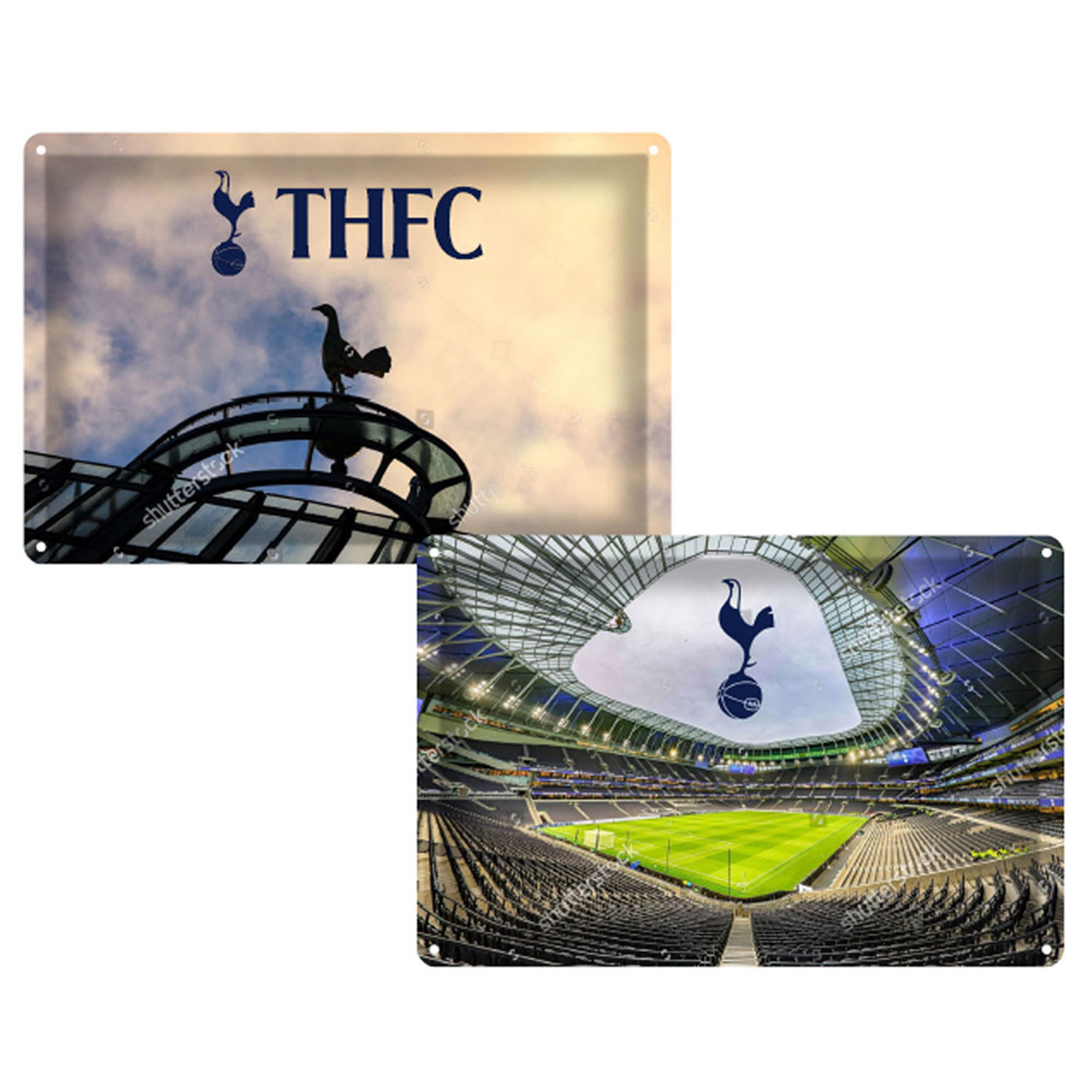 Tottenham Hotspur Fc Unisex Grey Stadium Sign Pack Of 2 In - Image 2