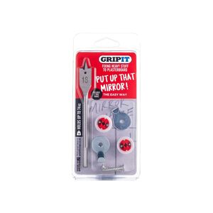 Gripit Mirror Kit, Clam Pack (UK Plug)