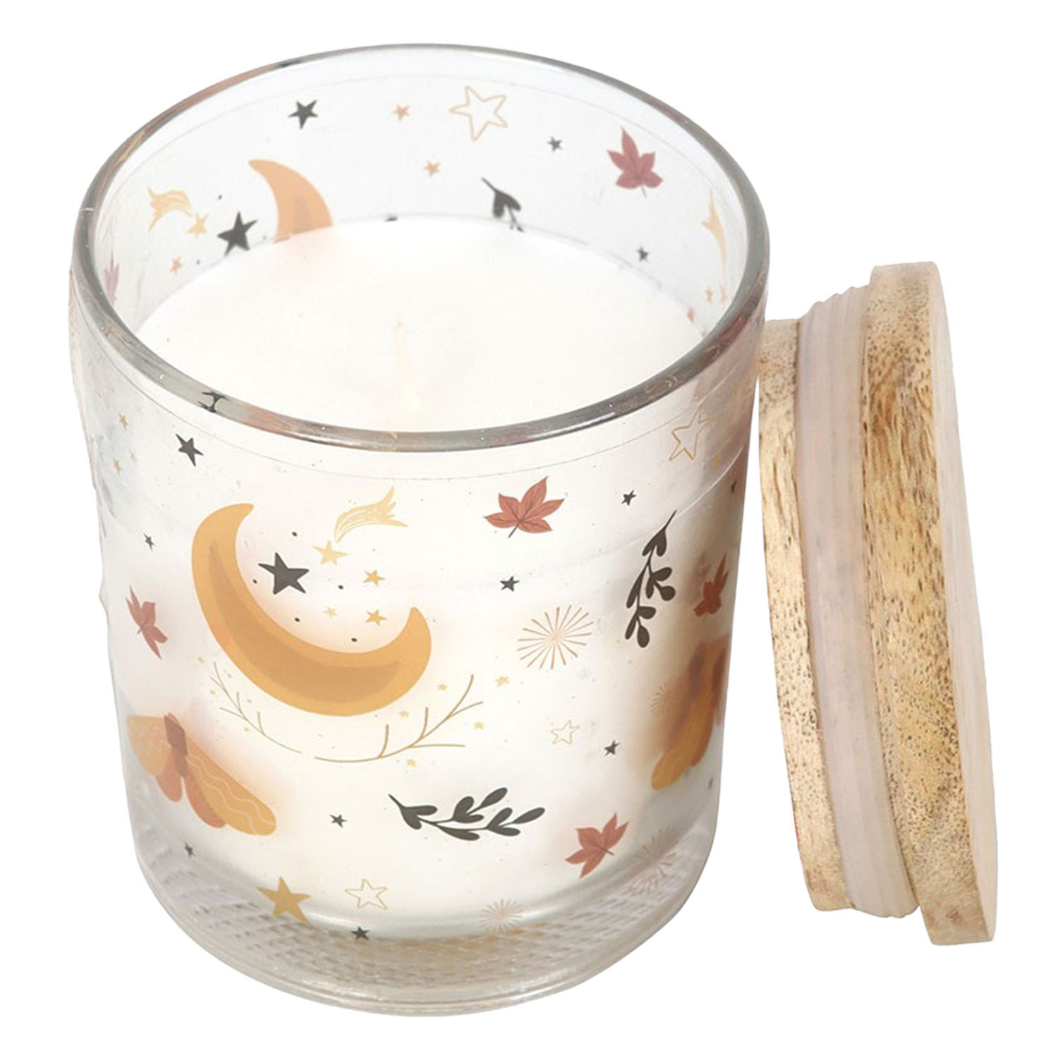 Something Different Unisex White Autumn Magic Spiced Vanilla Scented Candle In - Image 2