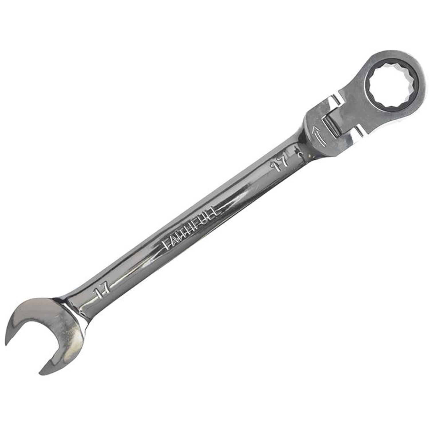 B&Q - 18mm Flex Head Ratchet Combination Spanner For Easy Access - Image 9