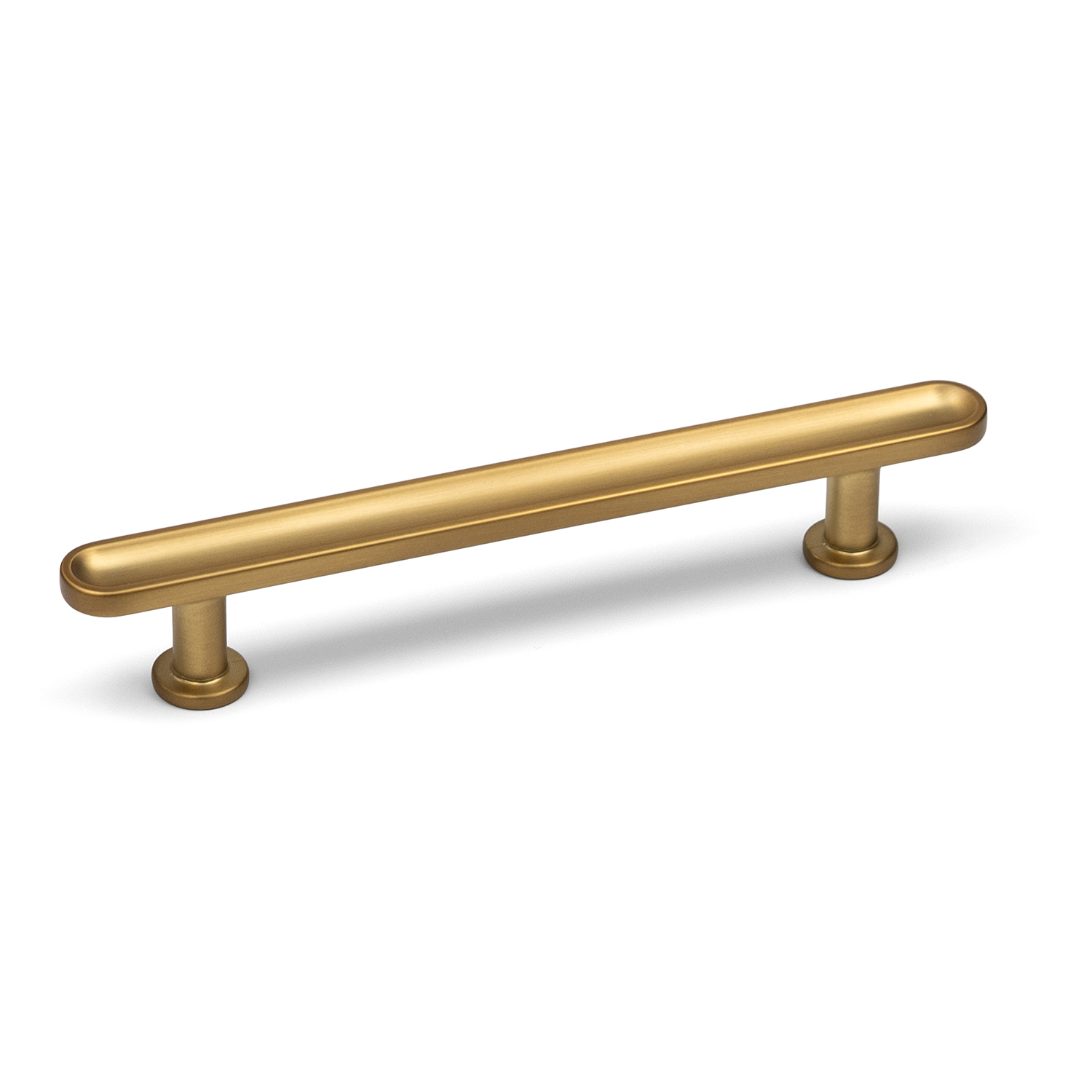 128mm Brushed Gold Cabinet Handle Round Cupboard Door Drawer Pull Wardrobe Furniture Replacement Upcycle - Image 3