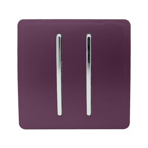 Trendi 2 Gang (1x 2 Way & 1x Intermediate) 10 Amp Light Switch