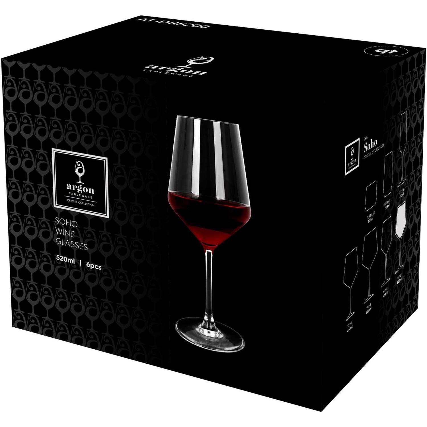 Image of Soho Crystal Red Wine Glasses -&hellip;