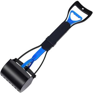 Long Handle Pooper Scooper - 60cm - Blue