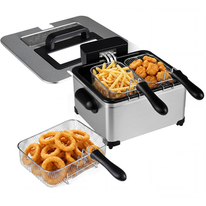 Electric Deep Fryer with 3 Baskets