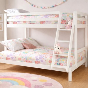 White Wooden Triple Bunk Bed shot 16380094
