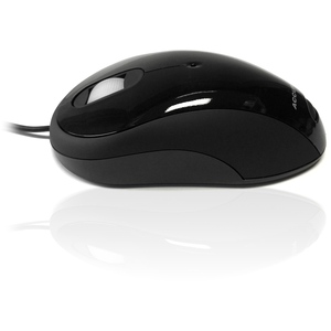 Accuratus Image Mouse - USB Full Size Glossy Finish Computer Mouse - Black