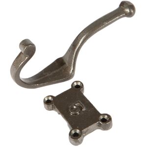 Number 5 Double Wall Hook - W50mm x H115mm - Raw - Pack of 5