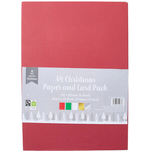 A4 Christmas Paper and Card Pack
