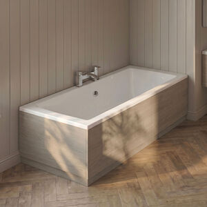 750mm Bath MFC End Panel and Plinth - Woodgrain Solace Oak