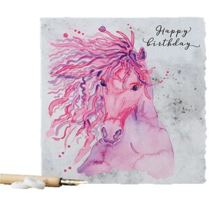 Deckled Edge Fanciful Dolomite Birthday Card