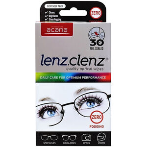 Lenz Clenz Anti-Fogging Optical Wipes 30pk