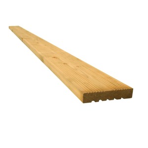 Snowdon Timber Dual Sided Treated Decking Board (T) 25mm (W) 120mm (L) 2.4m - Pack of 15