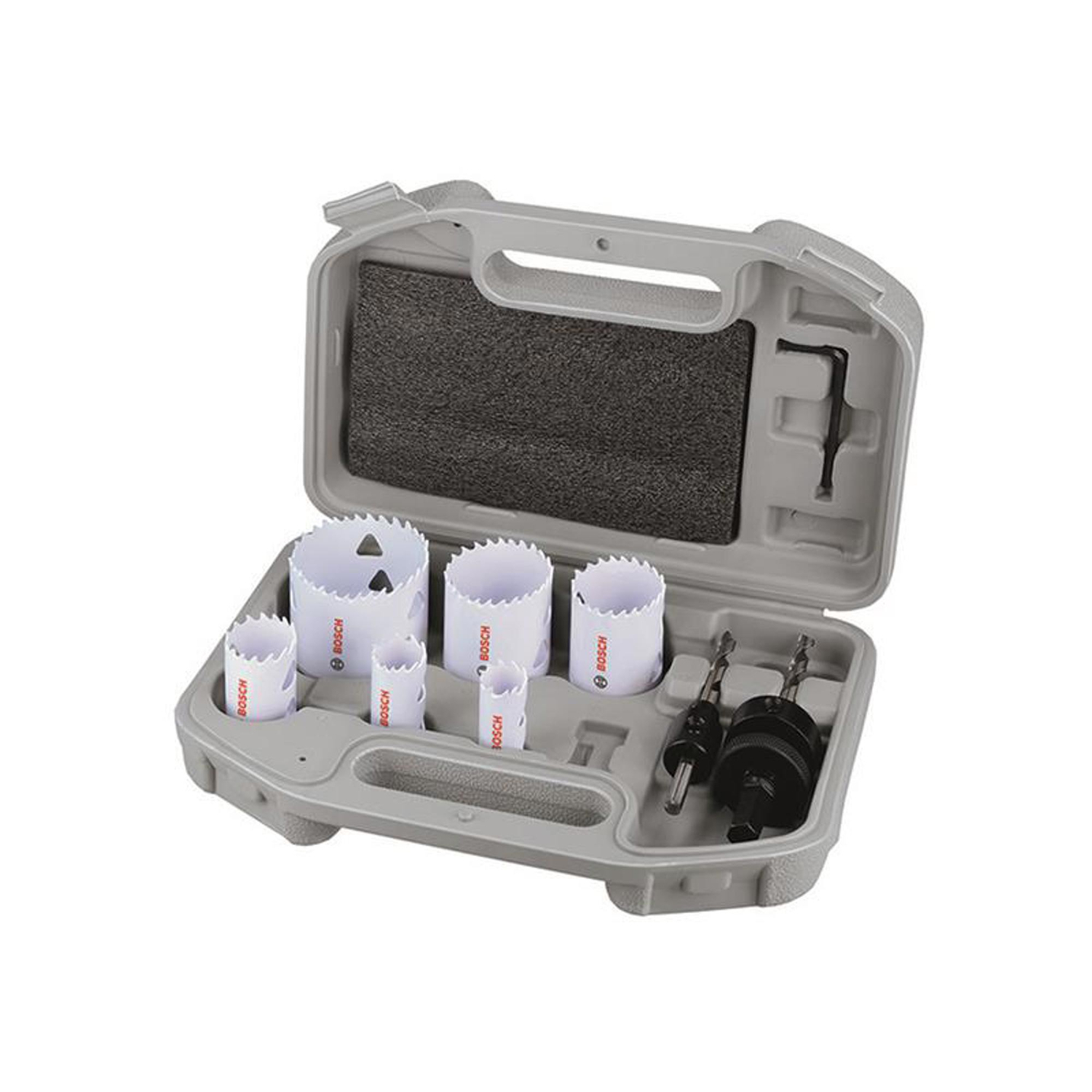 Bosch Multi Material Hole Saw Plumbers Set 9-Piece, 6 Sizes With 2 Arbors And Case. - Image 4