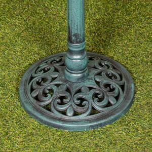 Green Bronze Effect Garden Twin Bird Bath with Bird Sculptures shot 16981494