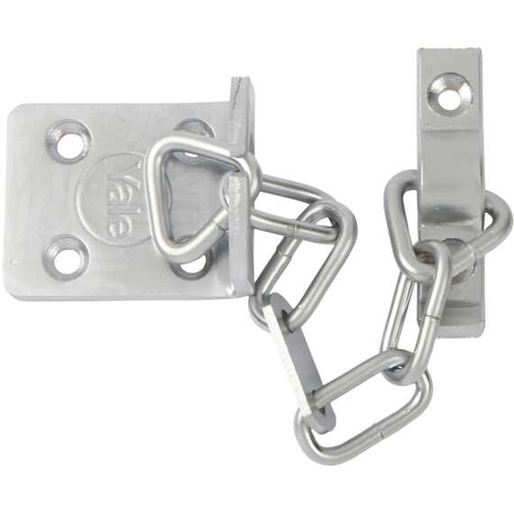 Yale Y3 nightlatch 60mm backset, black case with polished brass cylinder