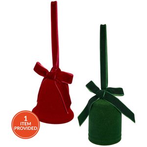 Hanging Flocked Bell Decoration