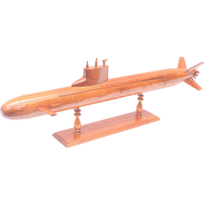 USSR Akula Class LARGE Nuclear Submarine Wooden Model | 62.5 cm
