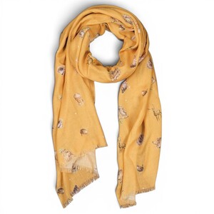 Woodlanders Mustard Scarf with Gift Box