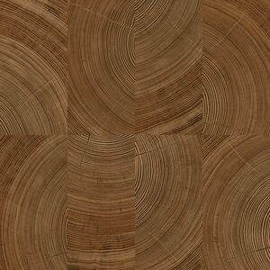 Cambara Wood Butchers Block End Grain Textured Wallpaper