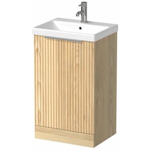 Bathwell Wood Back to Wall Toilet & Vanity Unit with Basin-Wood