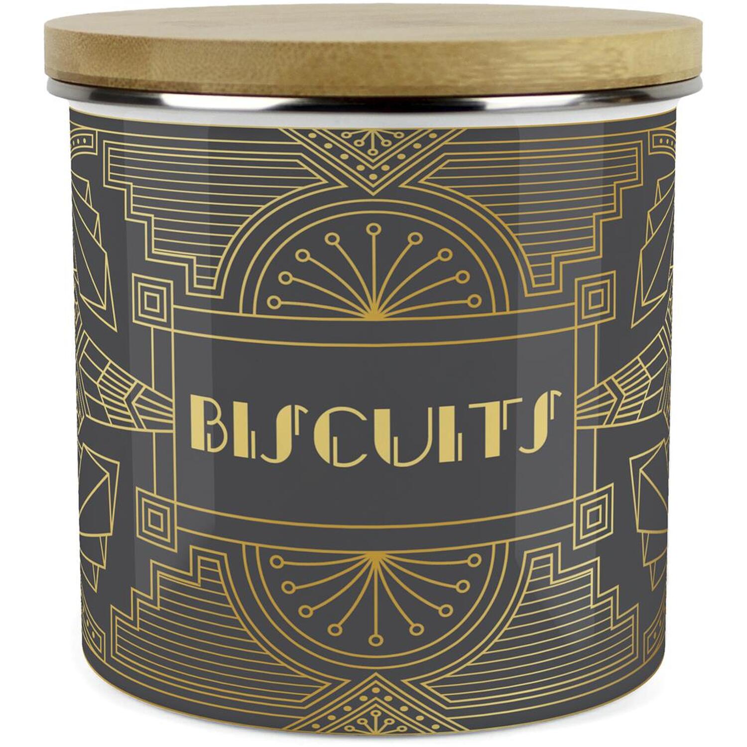 Purely Home Vintage Glamour Large Kitchen Storage Canister - White