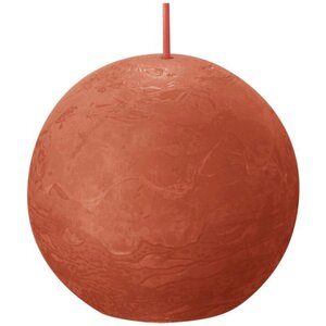 Earthy Orange Bolsius Rustic Ball Candle