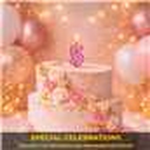 Shatchi Pink Number 5 Candle - 4.5 cm, Pack of 1