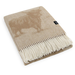 Highland Cow Wool Blanket