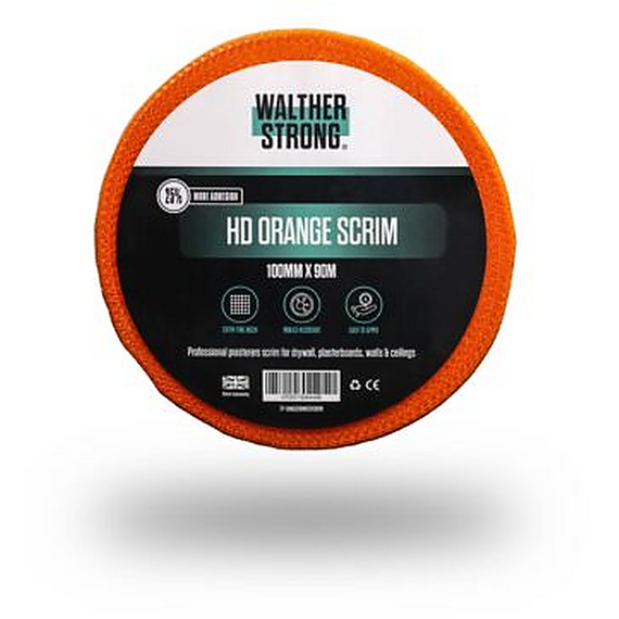 WALTHER STRONG HD ORANGE SCRIM 100MM X 90M