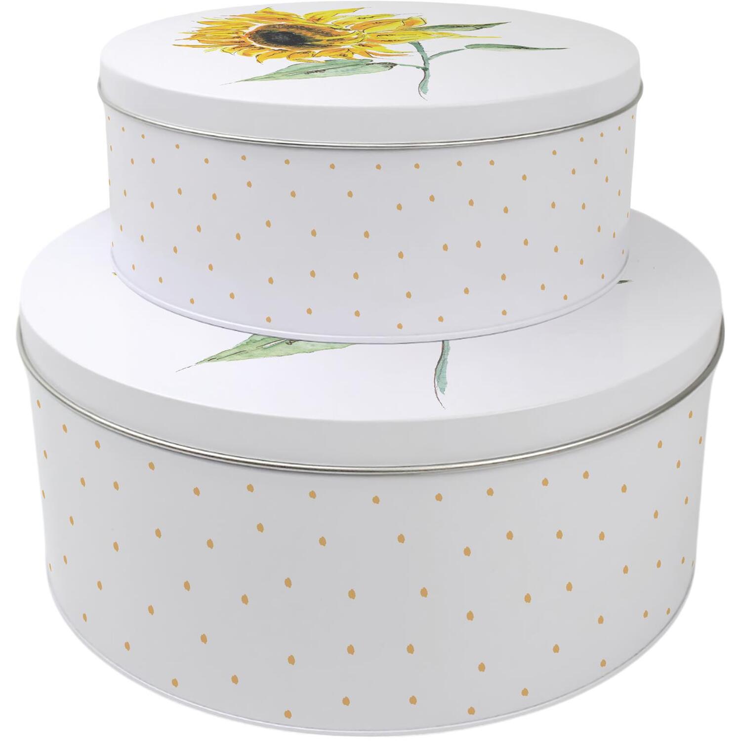 Image of Sunflowers Cake Tins Set - Multicoloured
