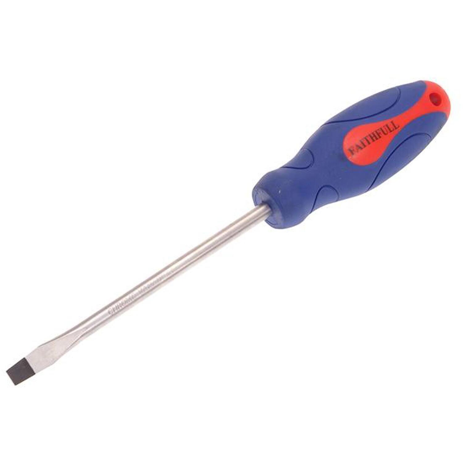 Faithfull Black Soft Grip Flared Slotted Tip Screwdriver - Image 10
