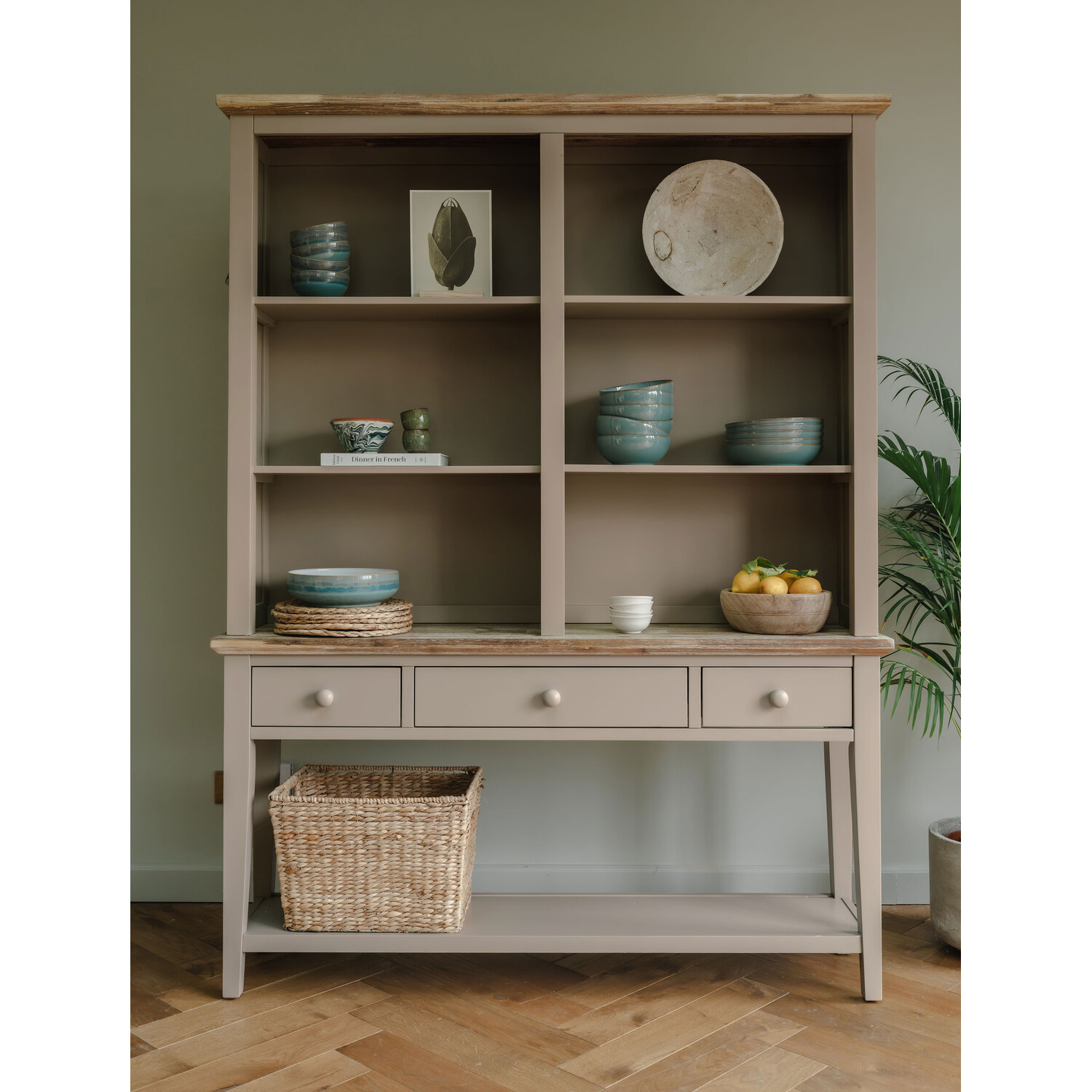Statement Furniture Florence Display Cabinet, Console Table And Hutch - White - Truffle