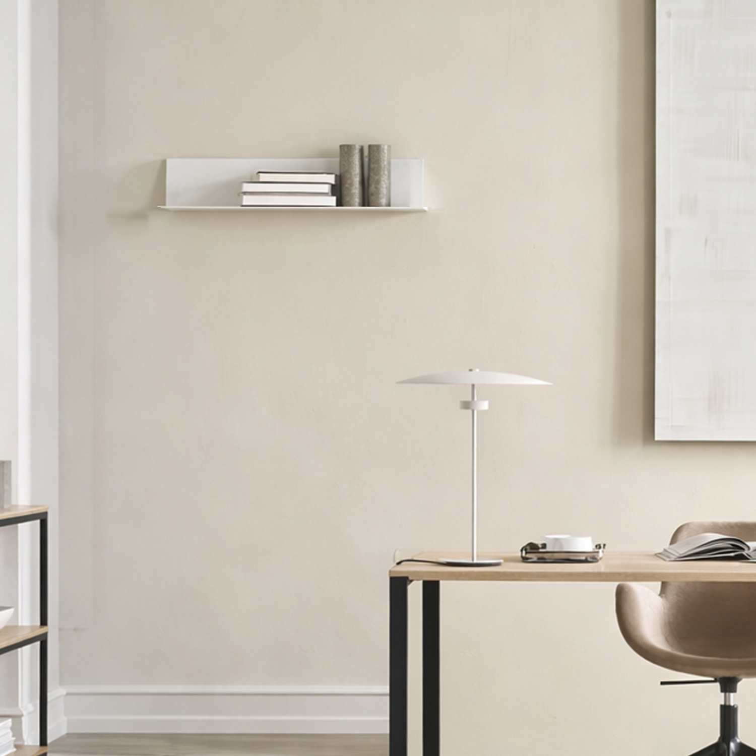 B&Q - Joliet Rectangular Wall Shelf 50Cm In White - Image 2