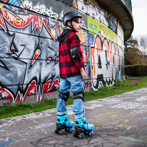 Xootz Kids Adjustable Quad Roller - Blue