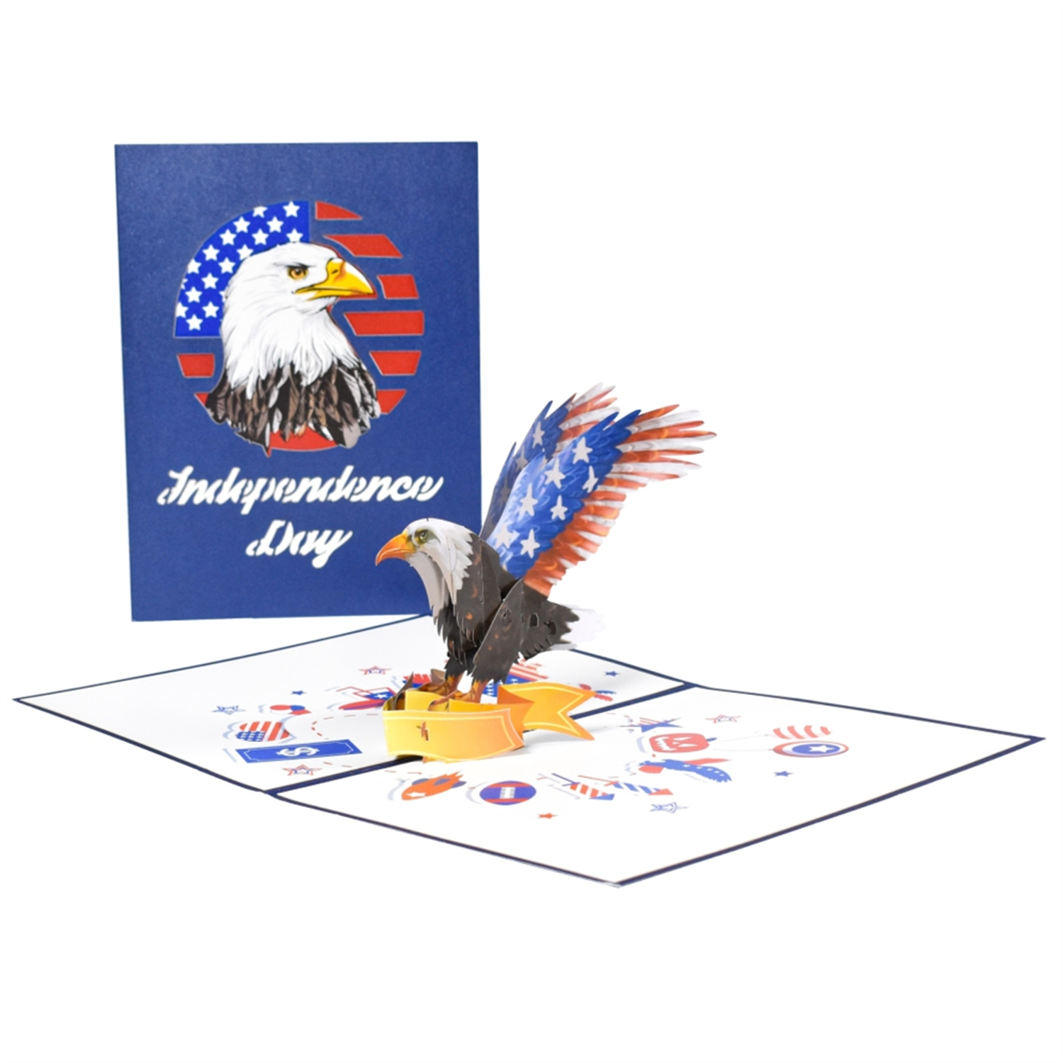  - Wings Of Freedom Independence Day 3D Pop-Up Card - Image 3