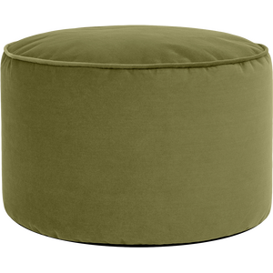 Olive Green icon Milano Round Velvet Pouffe shot 19506569