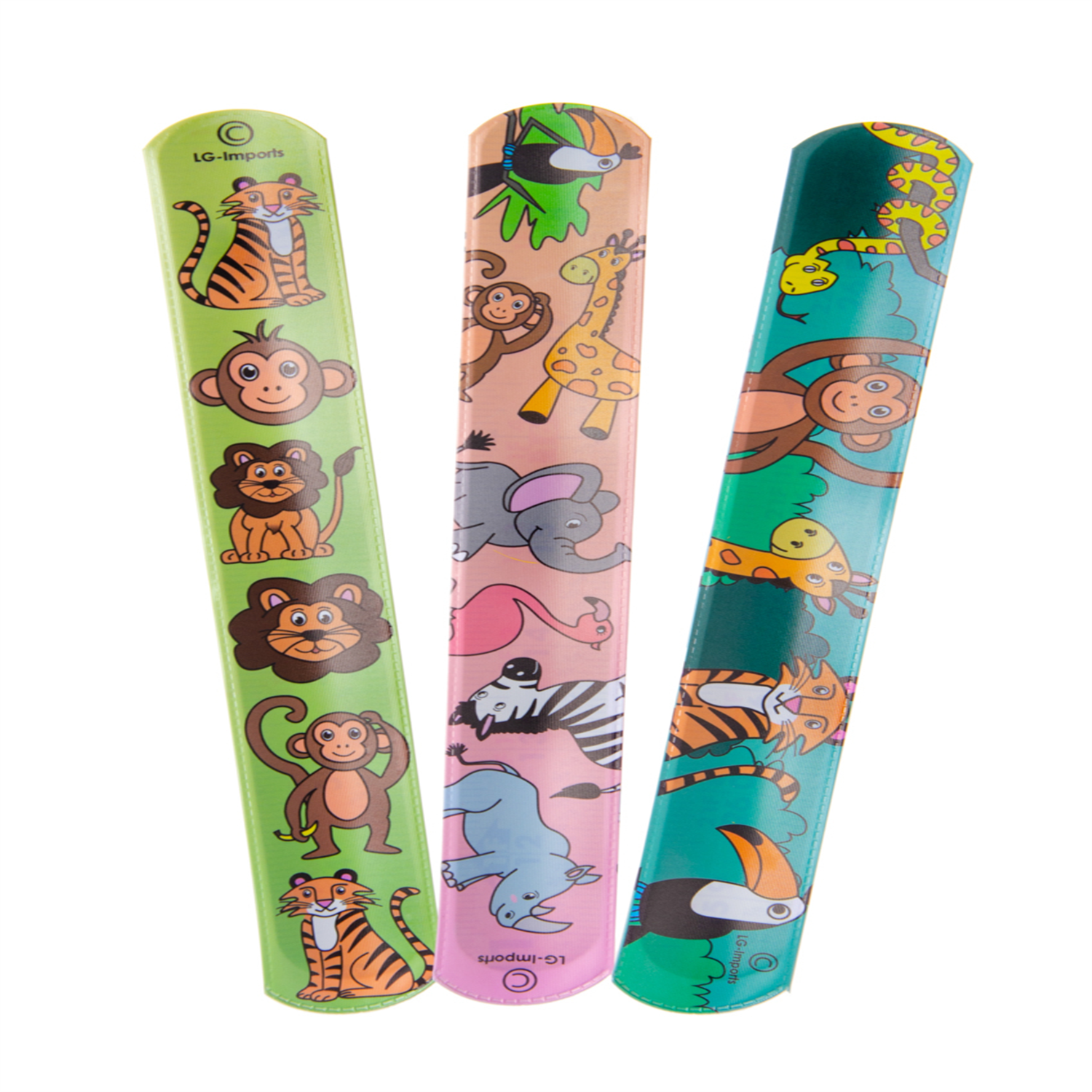 Single Wild Animal Snap Bracelet - Wristband Fancy Birthday Party Bag Fillers - Image 2