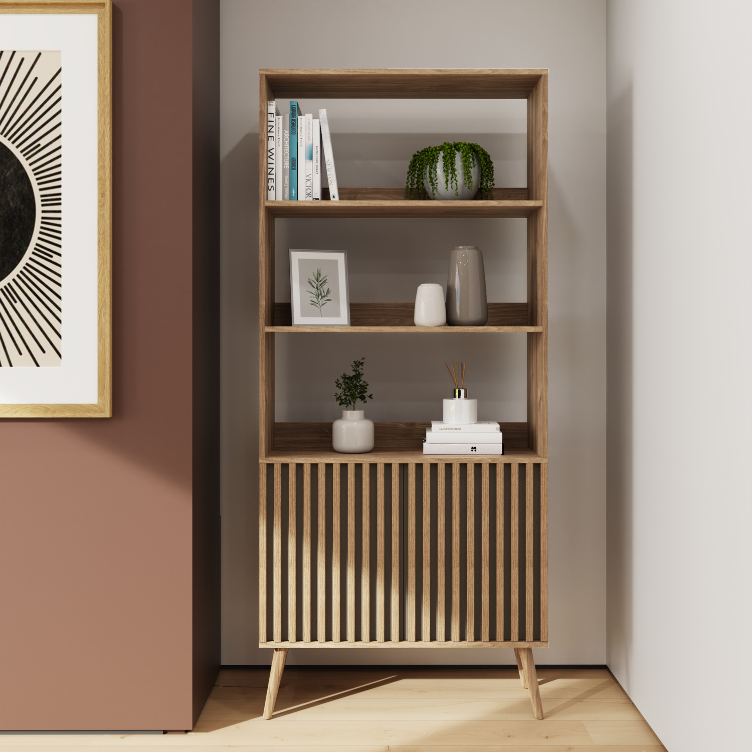 Gfw Rowan Bookcase - Oak - Image 4