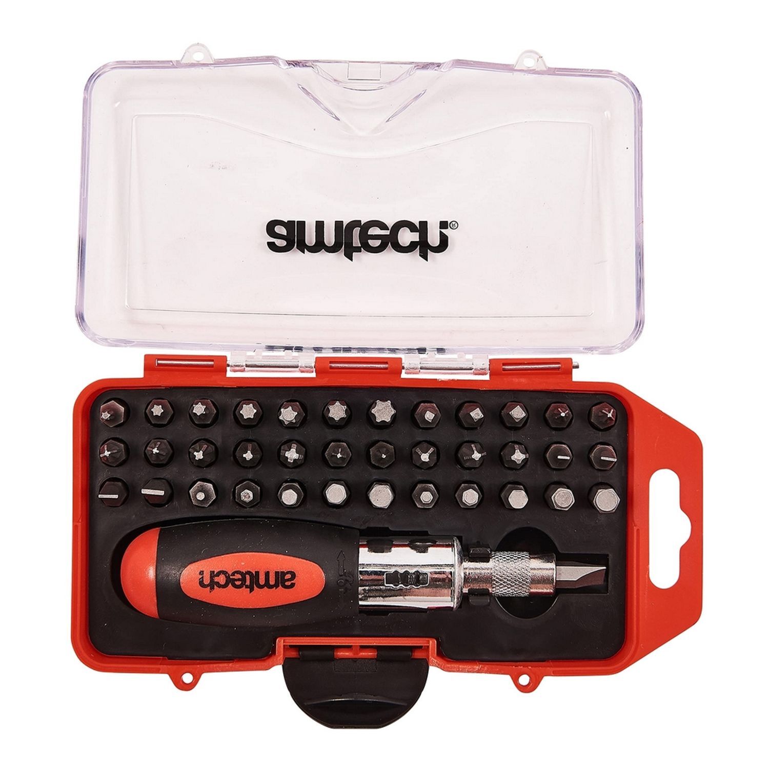 Amtech Stubby Ratchet Screwdriver & Bit Set 38Pk - One Colour