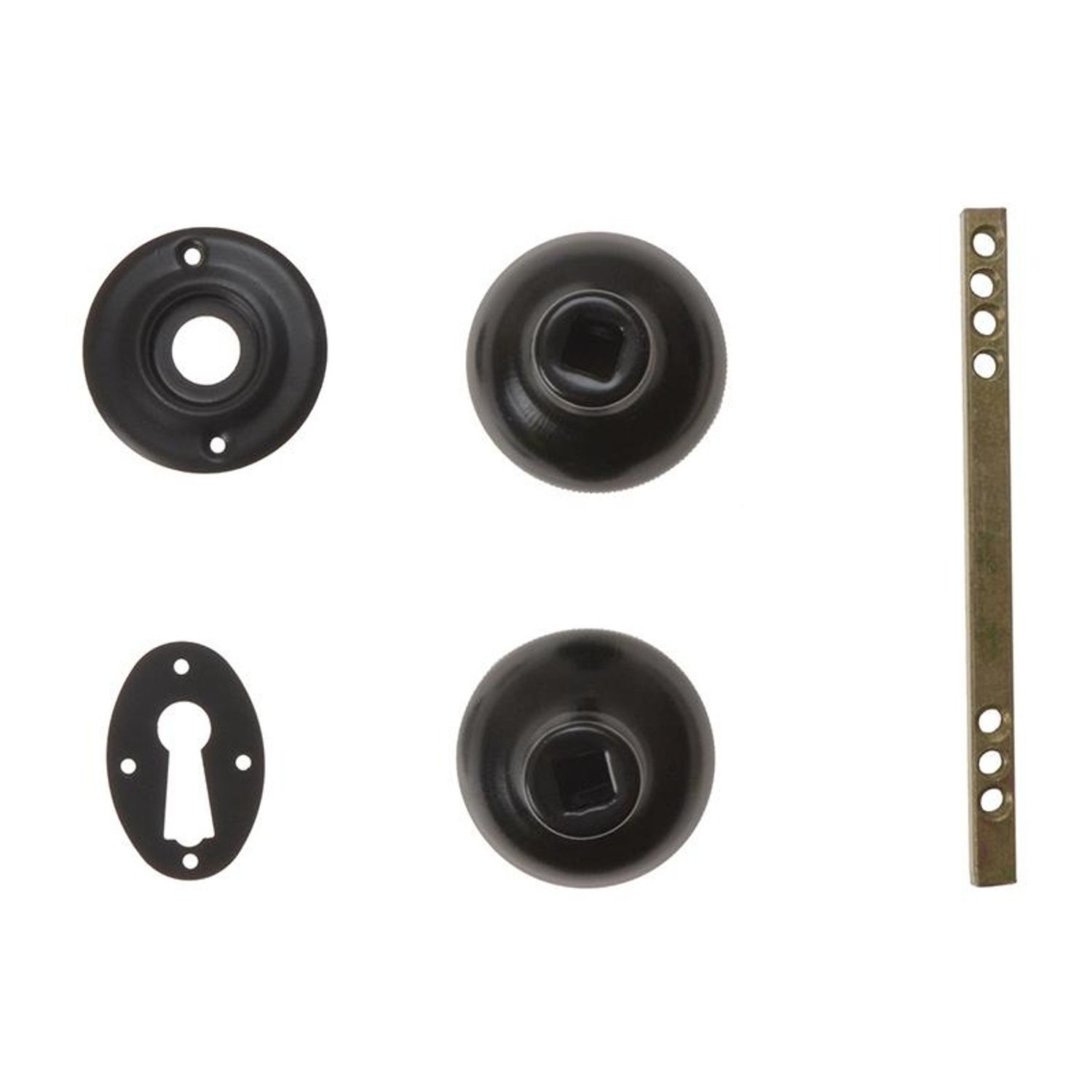 Yale Locks P405 Rim Knob A - Black