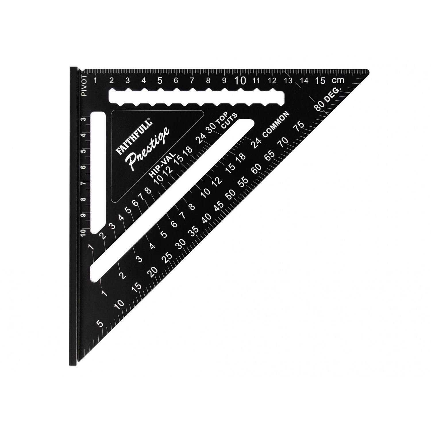 Faithfull Prestige Quick Roofing Square Black Aluminium 180Mm (Metric) A - Multi Colour