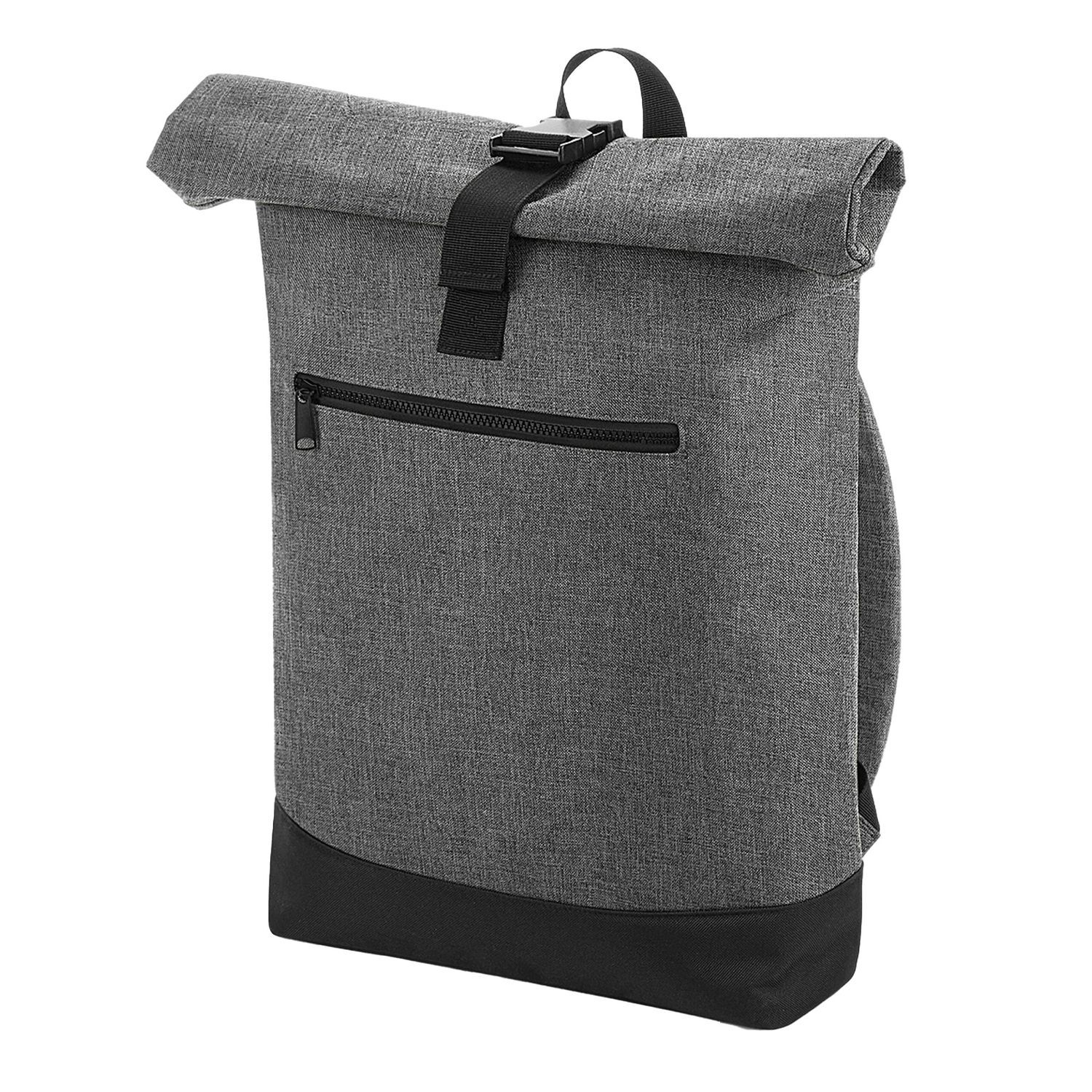 Bagbase Roll Top Backpack A - Grey Marl/Black