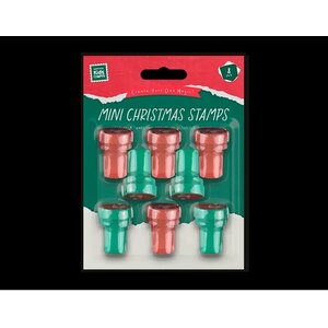 Mini Christmas Stamps 40 Pack Multicolor